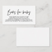 ベビーモダンミニマルフォント エンクロージャーカード (正面/裏面)