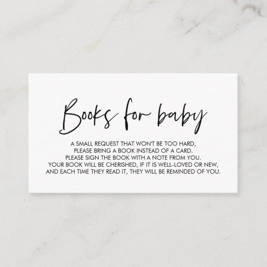 ベビーモダンミニマルフォント エンクロージャーカード (正面)