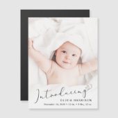 ベビーモダン写真の誕生のお知らせ (正面/裏面)