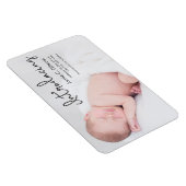 ベビーモダン写真の誕生のお知らせ マグネット (右側)