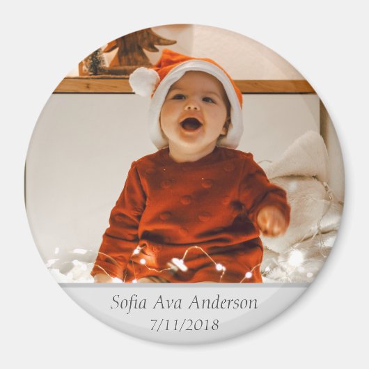 ベビーモダン写真シンプルユニーク可愛い子供 マグネット (正面)