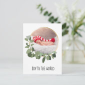 ベビーモダン初めてのクリスマス誕生発表 ポストカード (スタンド正面)