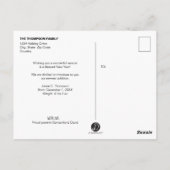 ベビーモダン初めてのクリスマス誕生発表 ポストカード (裏面)