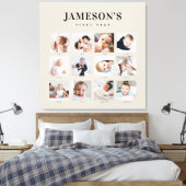 ベビーモダン初年度記念写真カレンダーC キャンバスプリント (インサイチュ (寝室))