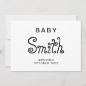 ベビーモダン妊娠告知カード 案内状 (正面)