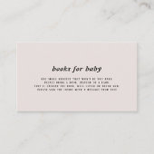 ベビーモダン挿入カード用の帳簿 エンクロージャーカード (正面)