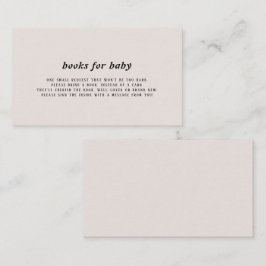 ベビーモダン挿入カード用の帳簿 エンクロージャーカード