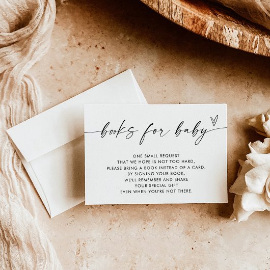 ベビーモダン挿入カード用Bohoブック |ニュートラル 招待状
