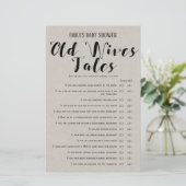 ベビーモダン素朴シャワーゲーム印刷 (スタンド正面)