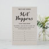 ベビーモダン素朴シャワーゲーム印刷 (スタンド正面)