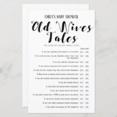 ベビーモダン素朴シャワーゲーム印刷 (正面/裏面)