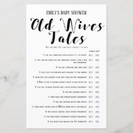 ベビーモダン素朴シャワーゲーム印刷