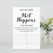 ベビーモダン素朴シャワーゲーム印刷 (スタンド正面)