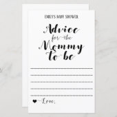 ベビーモダン素朴シャワーゲーム印刷 (正面/裏面)