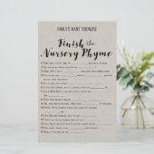 ベビーモダン素朴シャワーゲーム印刷 (スタンド正面)