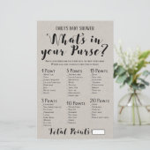 ベビーモダン素朴シャワーゲーム印刷 (スタンド正面)