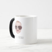 ベビーモダン顔孫からの写真ギフト モーフィングマグカップ (正面左)