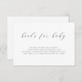 ベビーモダンBoho Baby Shower Enclosure C用ブック エンクロージャーカード (正面/裏面)