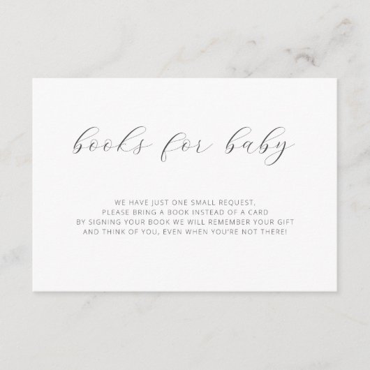 ベビーモダンBoho Baby Shower Enclosure C用ブック エンクロージャーカード (正面)