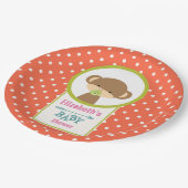 ベビーモンキーおしゃれな赤ちゃんシャワー ペーパープレート (アングル)