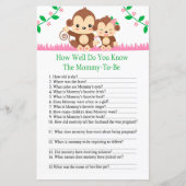 ベビーモンキーベイビーシャワーゲームをどれだけ知っているか (正面)