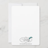 ベビーモンキーベビーシャワー招待状 招待状 (裏面)