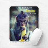 ベビーモンキー食べズバナナ マウスパッド (マウス)