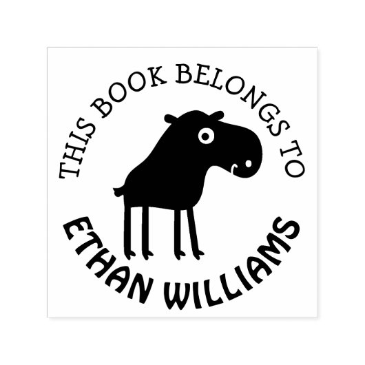 ベビーモース自己インキングスタンプこの本は属する セルフインキングスタンプ (デザイン)