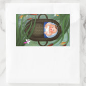 ベビーモーズパスソーバーマンガ 長方形シール (バッグ)