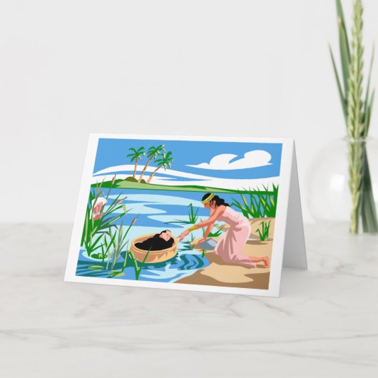 ベビーモーセパーソナライズされたグリーティングカード カード (正面)