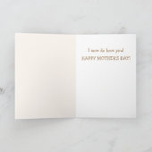 ベビーヤギとハートの母の日 カード (内部)