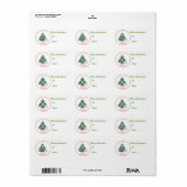 ベビーヤギのクリスマスプレゼントラベルシール ラベル (フルシート)