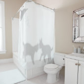 ベビーヤギの影シルエットシャドウバディ シャワーカーテン (インサイチュ)