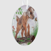 ベビーヤギアクリルオーナメント オーナメント (正面)