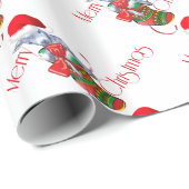 ベビーヤギストッキングクリスマスラッピング紙 ラッピングペーパー (ロールコーナー)