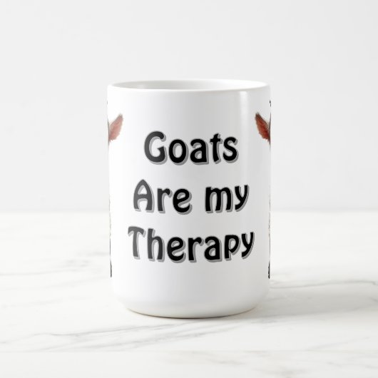 ベビーヤギ毛ふわふわで明るい表情 コーヒーマグカップ (中央)