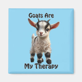 ベビーヤギ毛ふわふわで明るい表情 マグネット