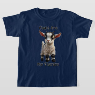 ベビーヤギ毛ふわふわで明るい表情 Tシャツ