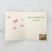 ベビーヤギ誕生日 カード (内部)