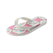 ベビーユニコーンオンピンク キッズビーチサンダル (アングル)