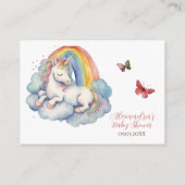 ベビーユニコーンガールブックスベビー エンクロージャーカード (裏面)
