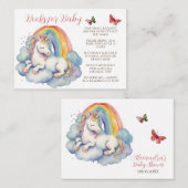 ベビーユニコーンガールブックスベビー エンクロージャーカード (正面/裏面)