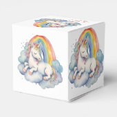ベビーユニコーンガールベビーシャワー フェイバーボックス (裏面サイド)