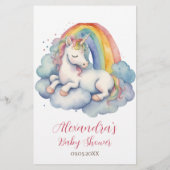 ベビーユニコーンガールベビー予測アドバイスカード (裏面)