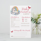 ベビーユニコーンガールベビー予測アドバイスカード (スタンド正面)