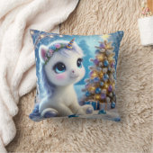 ベビーユニコーンクリスマス クッション (ブランケット)