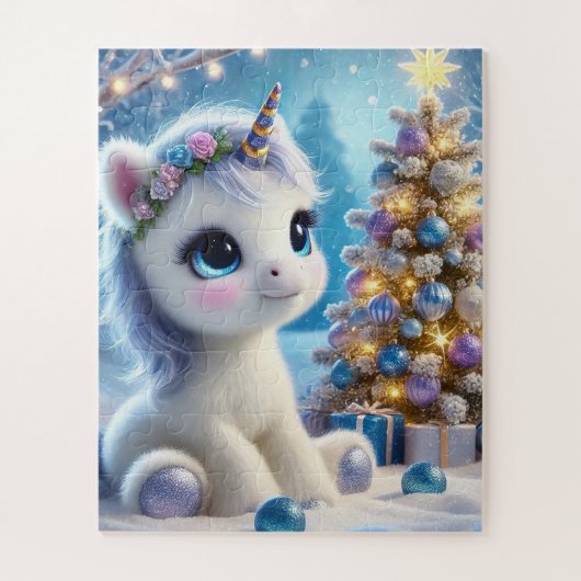 ベビーユニコーンクリスマス ジグソーパズル (縦)