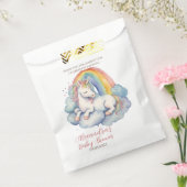 ベビーユニコーンサンキューガールズベビーシャワー フェイバーバッグ (封をした状態)