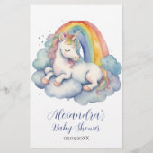 ベビーユニコーンボーイベビー予測アドバイスカード (裏面)