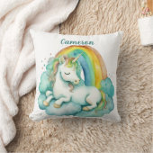 ベビーユニコーン男女兼用 パーソナライズされた クッション (ブランケット)